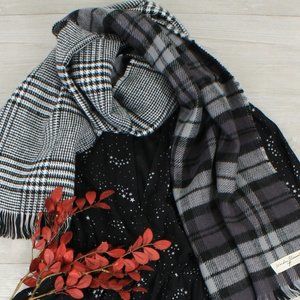 New Double Sided Soft & Cozy Blanket Plaid Scarf (2 in 1) :-)